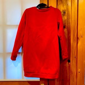 Red sweater dress size small